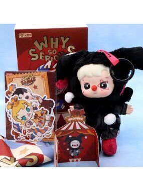 Why So Serious Series Hacipupu Shadow Joker Plush Pendant & Stickers POP MART